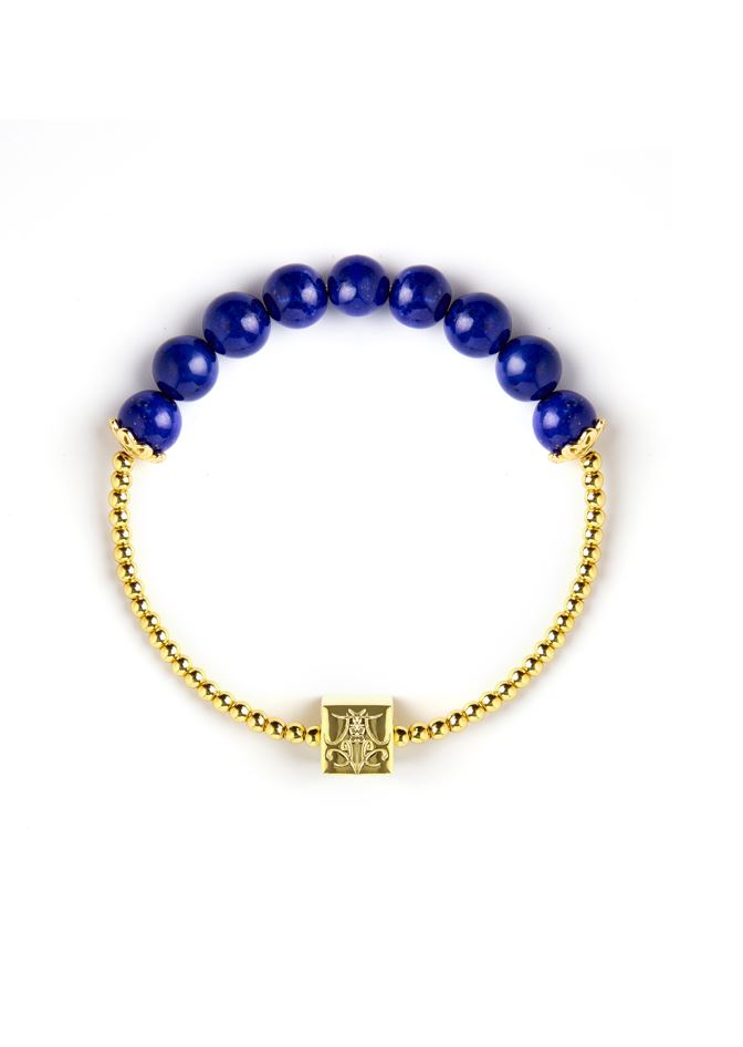 9ct Gold Bracelet with Tiny Faceted Lapis Lazuli Beads, Solid deals 9ct Gold Dainty Bracelet with Lapis Lazuli Gemstone Charms